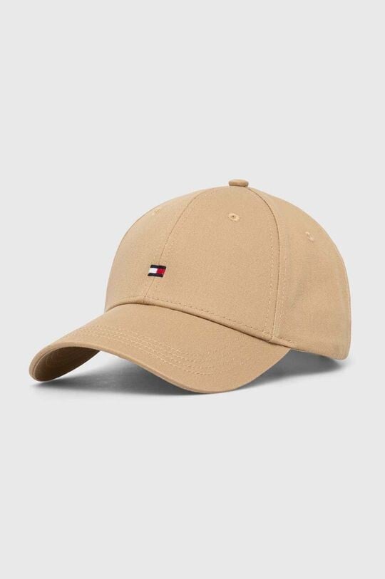 

Хлопковая бейсболка Tommy Hilfiger, коричневый