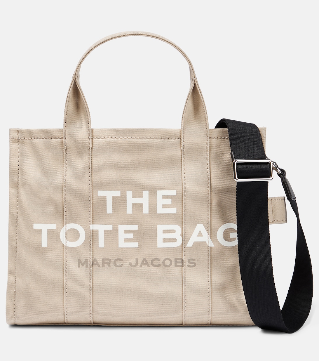 Холщовая сумка-тоут среднего размера Marc Jacobs, бежевый