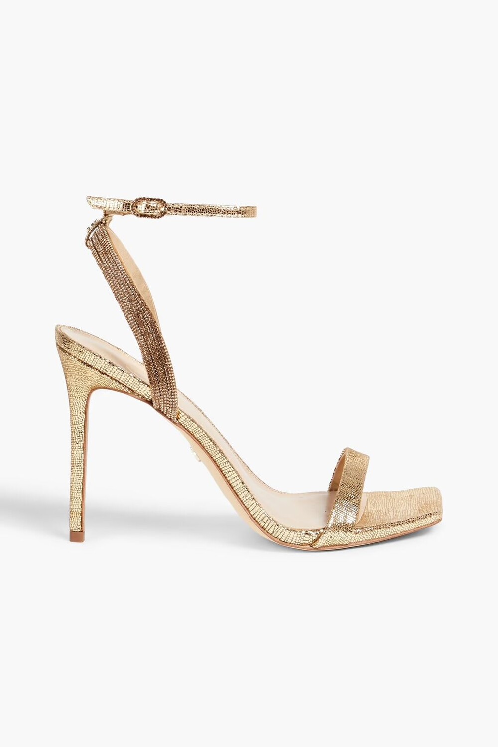 

Босоножки Ophelia из кожи с тиснением под ящерицу и эффектом металлик Sam Edelman, золото
