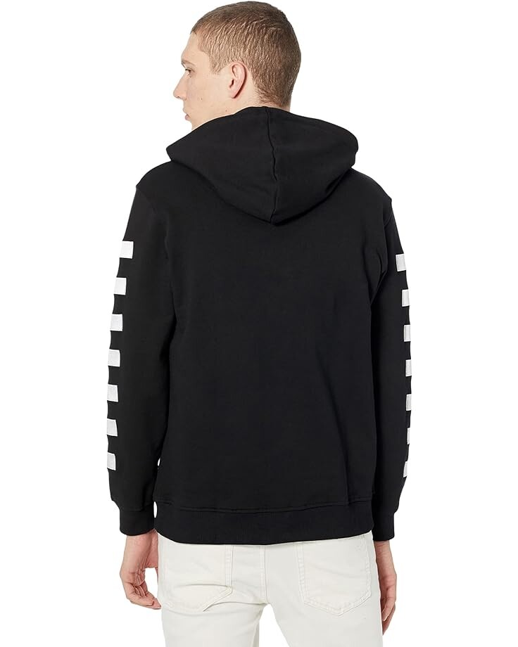 

Худи Gernie Arm Striped Hoodie, черный/белый