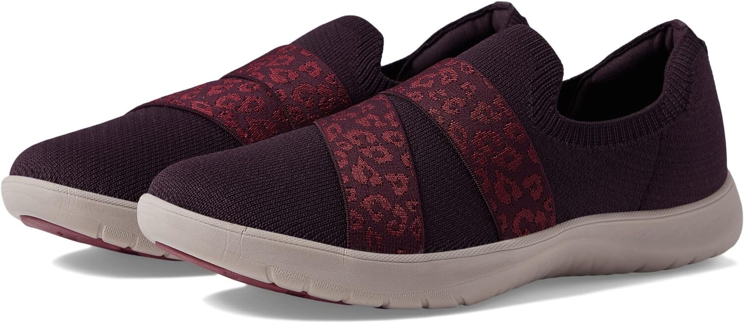 

Кроссовки Adella Stride Clarks, цвет Burgundy Knit