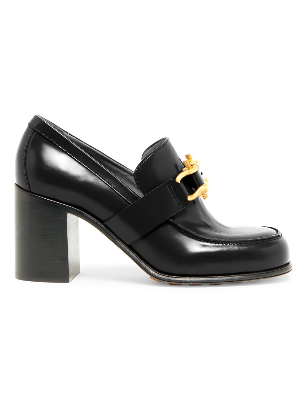 

Кожаные туфли-лоферы 70MM Bottega Veneta, черный