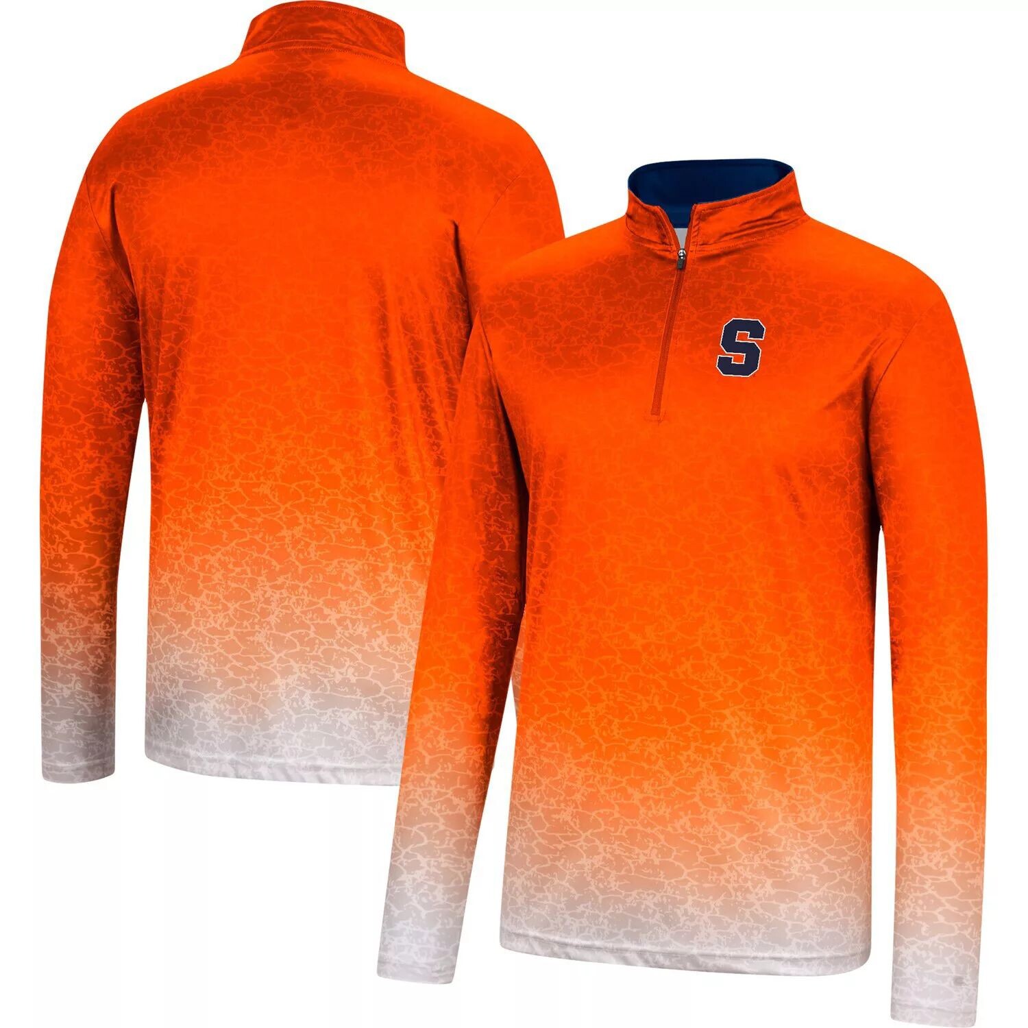 

Мужская ветровка с молнией в четверть оранжевого цвета Syracuse Orange Walter Colosseum