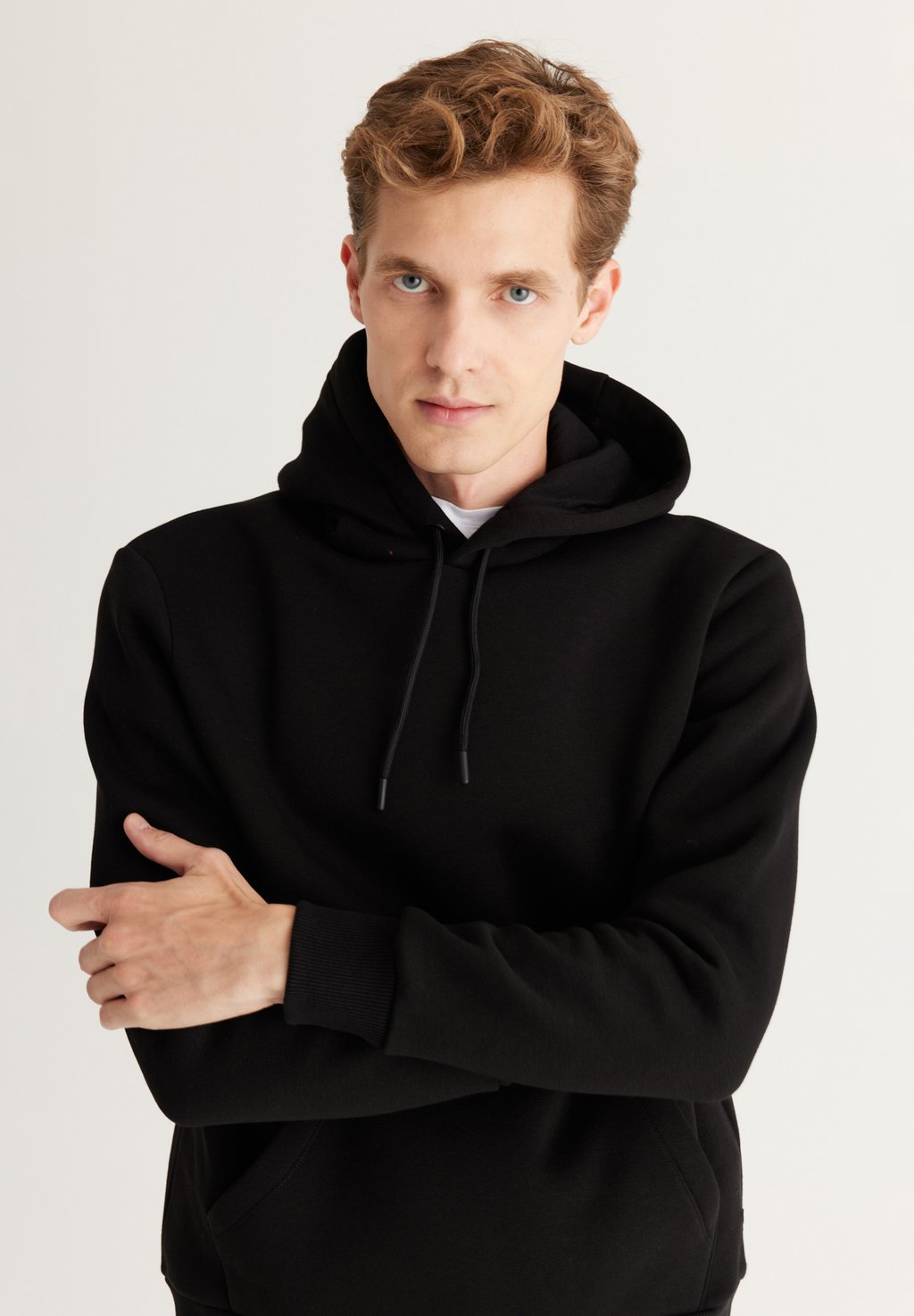 Толстовка с капюшоном Standard Fit Collar AC&CO / ALTINYILDIZ CLASSICS 2023 fashion printed hooded polo collar high collar long sleeve hooded sweatshirt casual sports pullover hoodie