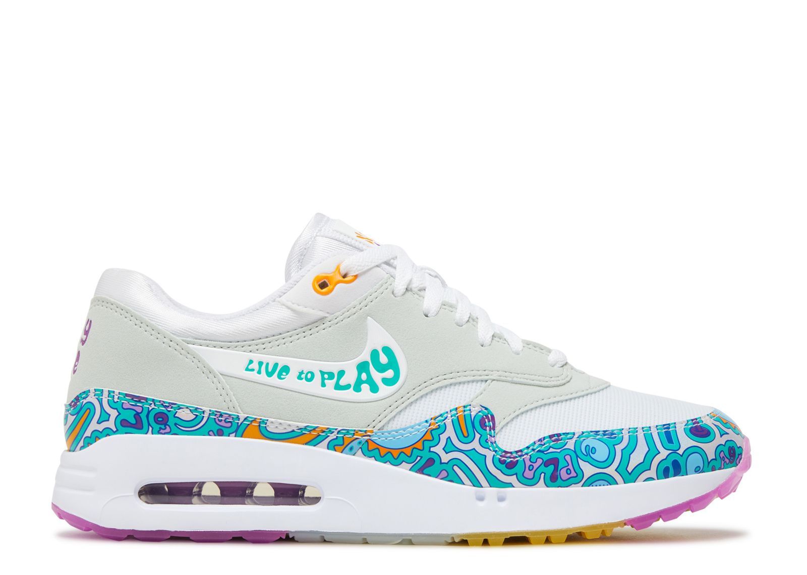 Кроссовки Nike Air Max 1 '86 Og Golf 'Big Bubble - Live To Play, Play To Live', белый