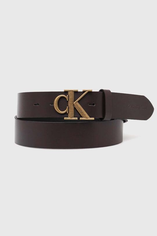 

Кожаный ремень Calvin Klein Jeans, коричневый
