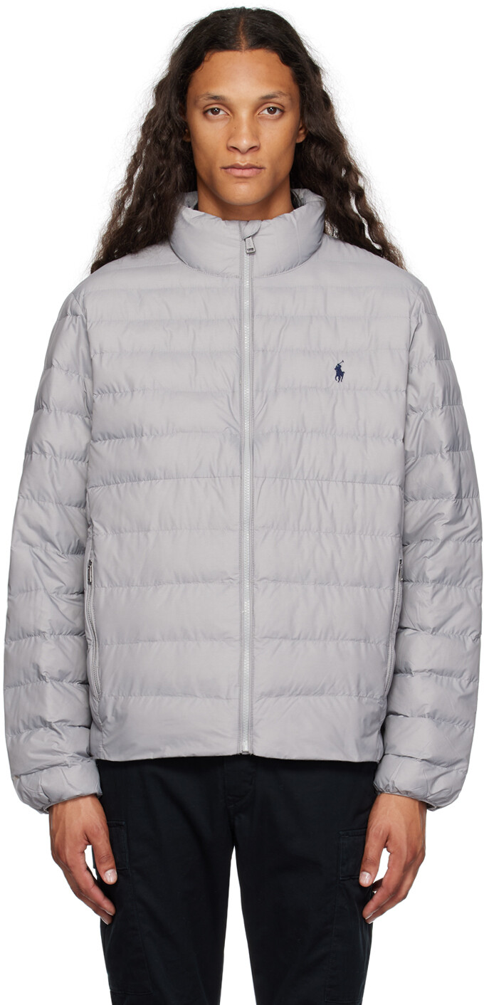 

Серая компактная куртка Polo Ralph Lauren, Серый