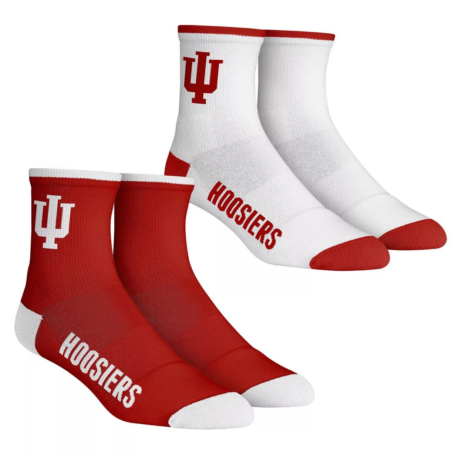 

Мужские носки Rock Em Indiana Hoosiers Core Team, комплект из 2 носков длиной четверть длины