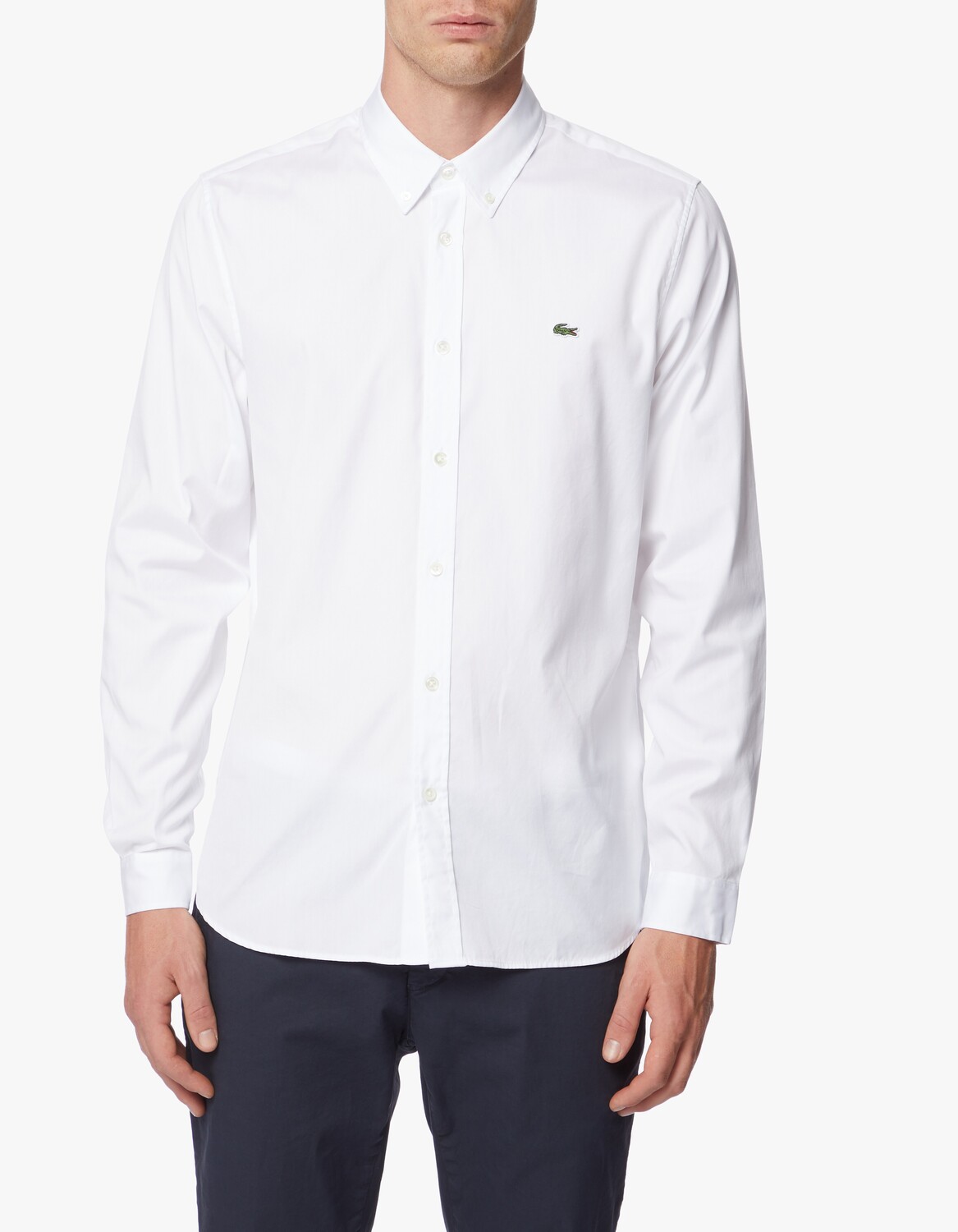 

Рубашка прямого кроя стандартного кроя Lacoste, белый