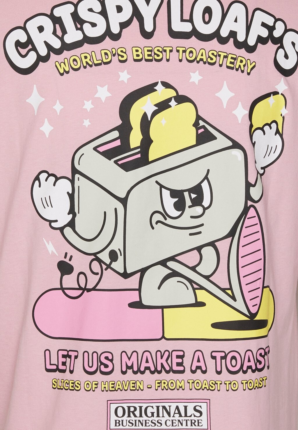 

Футболка с принтом JORTOAST TEE CREW NECK Jack & Jones, цвет pink nectar