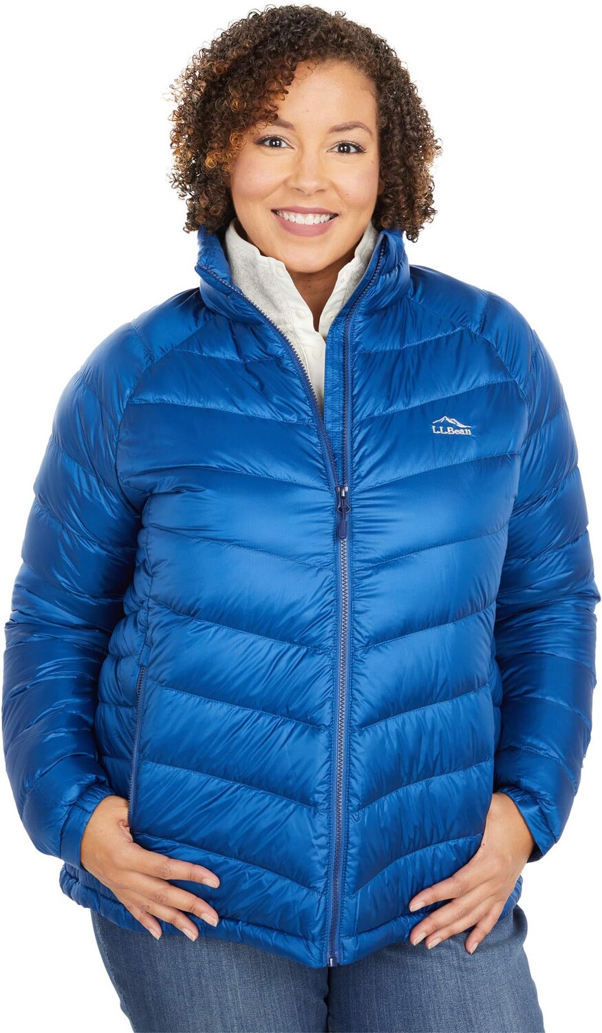 

Куртка L.L.Bean Plus Size Ultralight 850 Down Jacket, цвет Ocean Blue