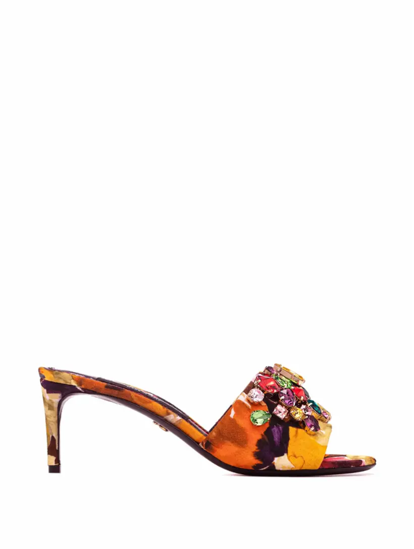 

Мюли с кристаллами Dolce&Gabbana, мультиколор