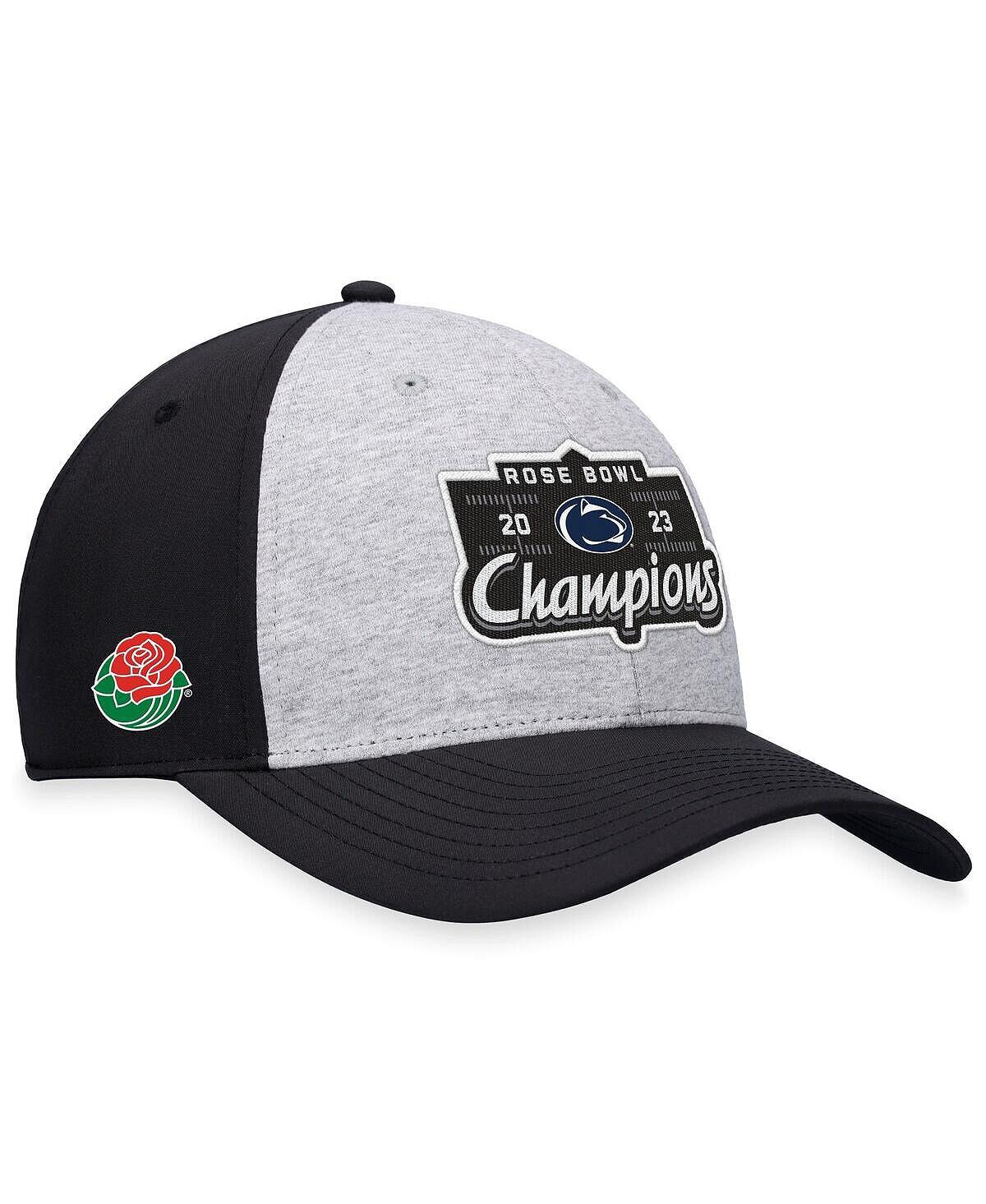 

Мужская регулируемая шляпа Heather Grey Penn State Nittany Lions 2023 Rose Bowl Champions Top of the World