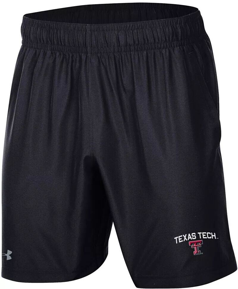 

Мужские черные тканые шорты Under Armour Texas Tech Red Raiders