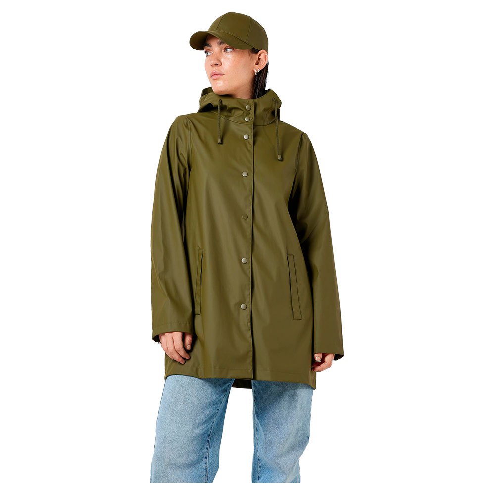 Куртка Noisy May Sky A-Line Rain, зеленый куртка noisy may sky rain бежевый