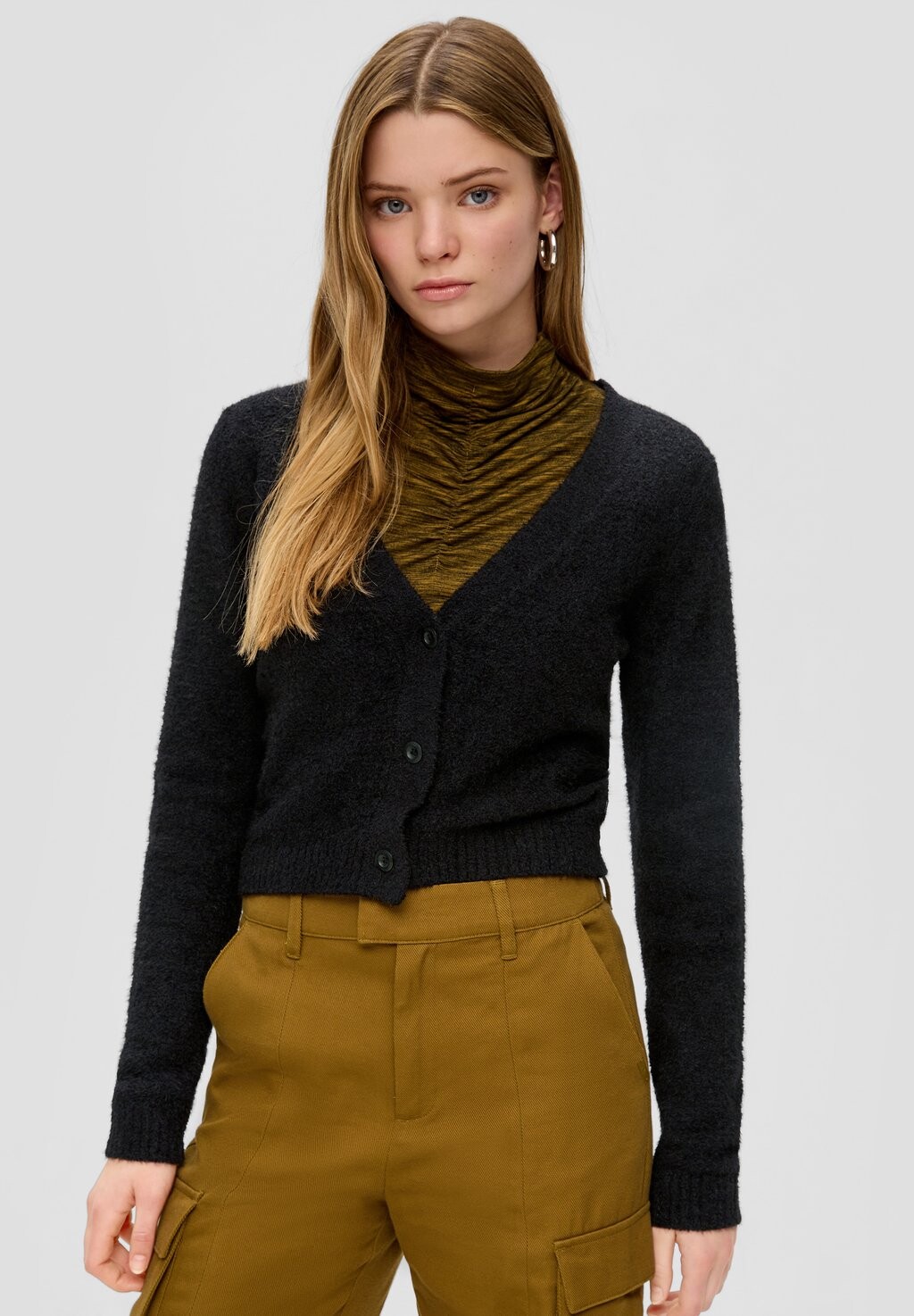 

Кардиган Im Cropped QS, цвет schwarz