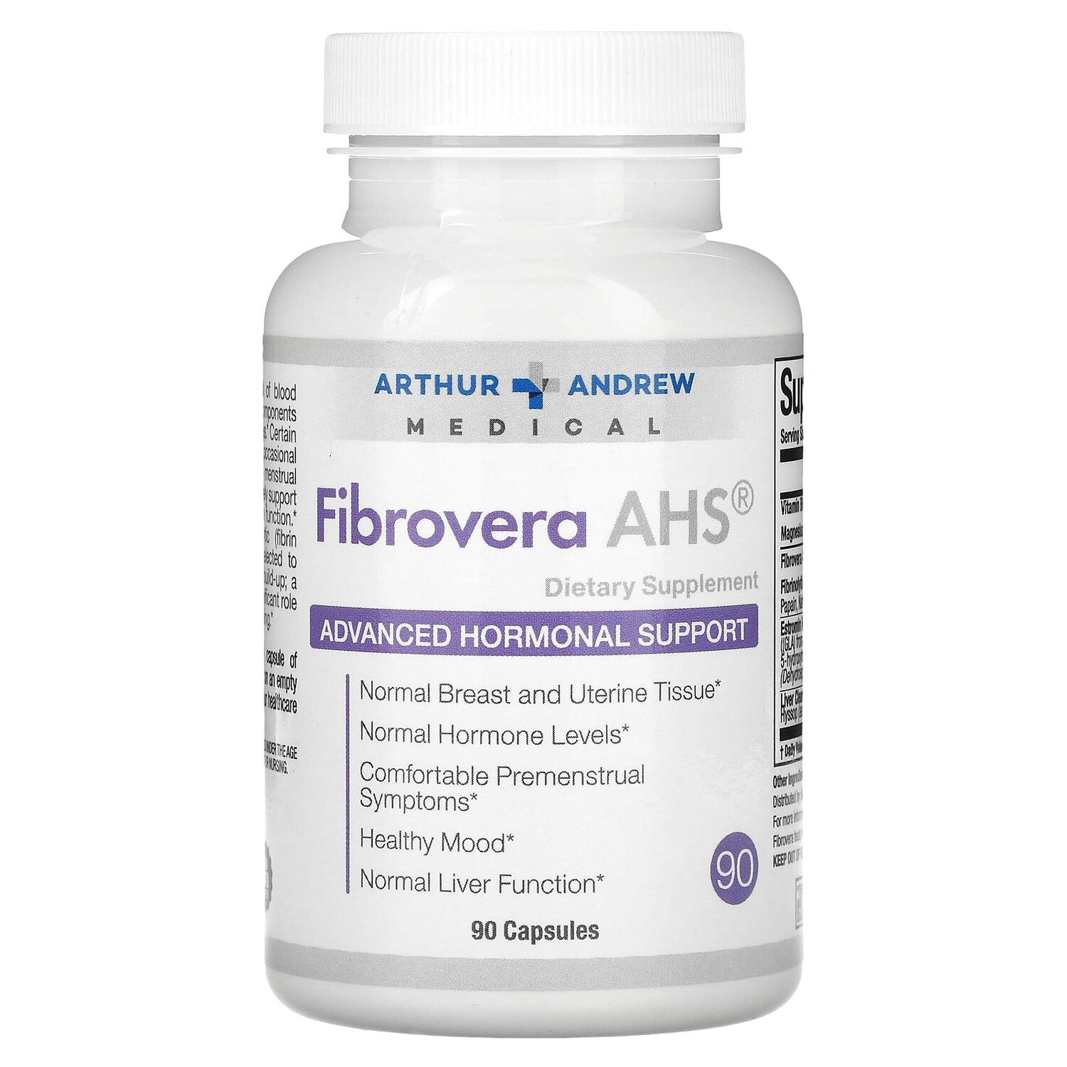 

FibroVera AHS, улучшенная поддержка гормонов 90 капсул, Arthur Andrew Medical