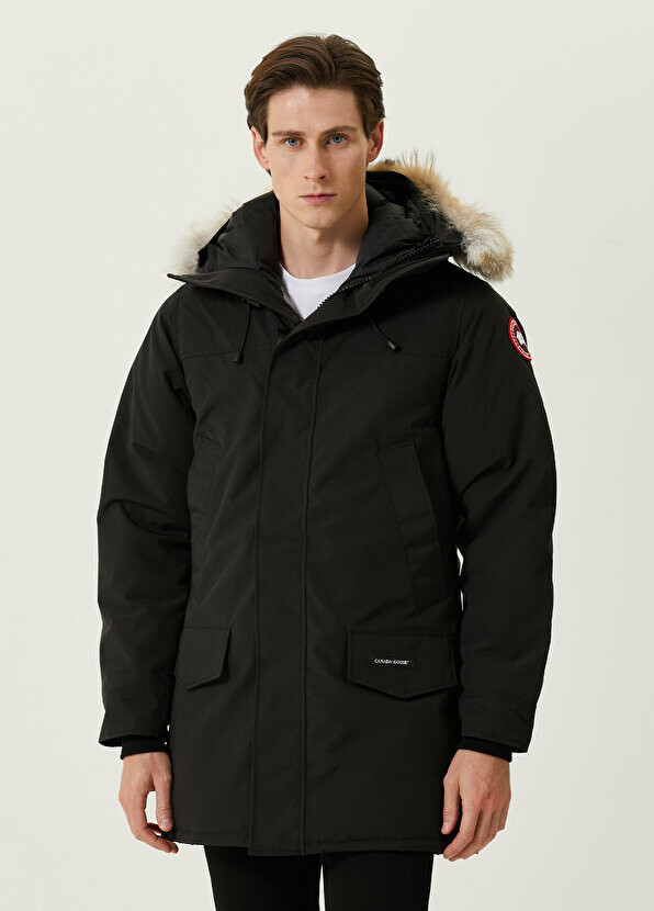 

Черная куртка с капюшоном и логотипом langford Canada Goose, Черный