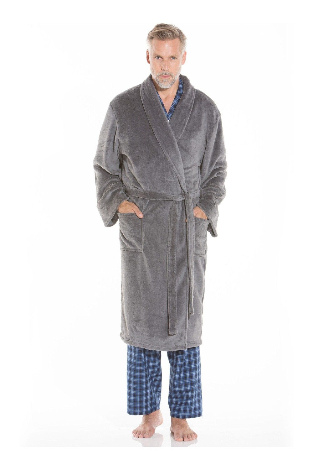 

Серый флисовый халат Savile Row Co Savile Row Company, серый