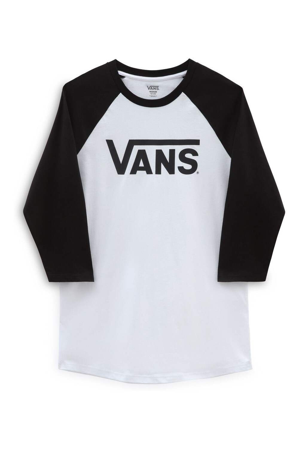 

Черная мужская футболка с рукавами реглан Vans, черный