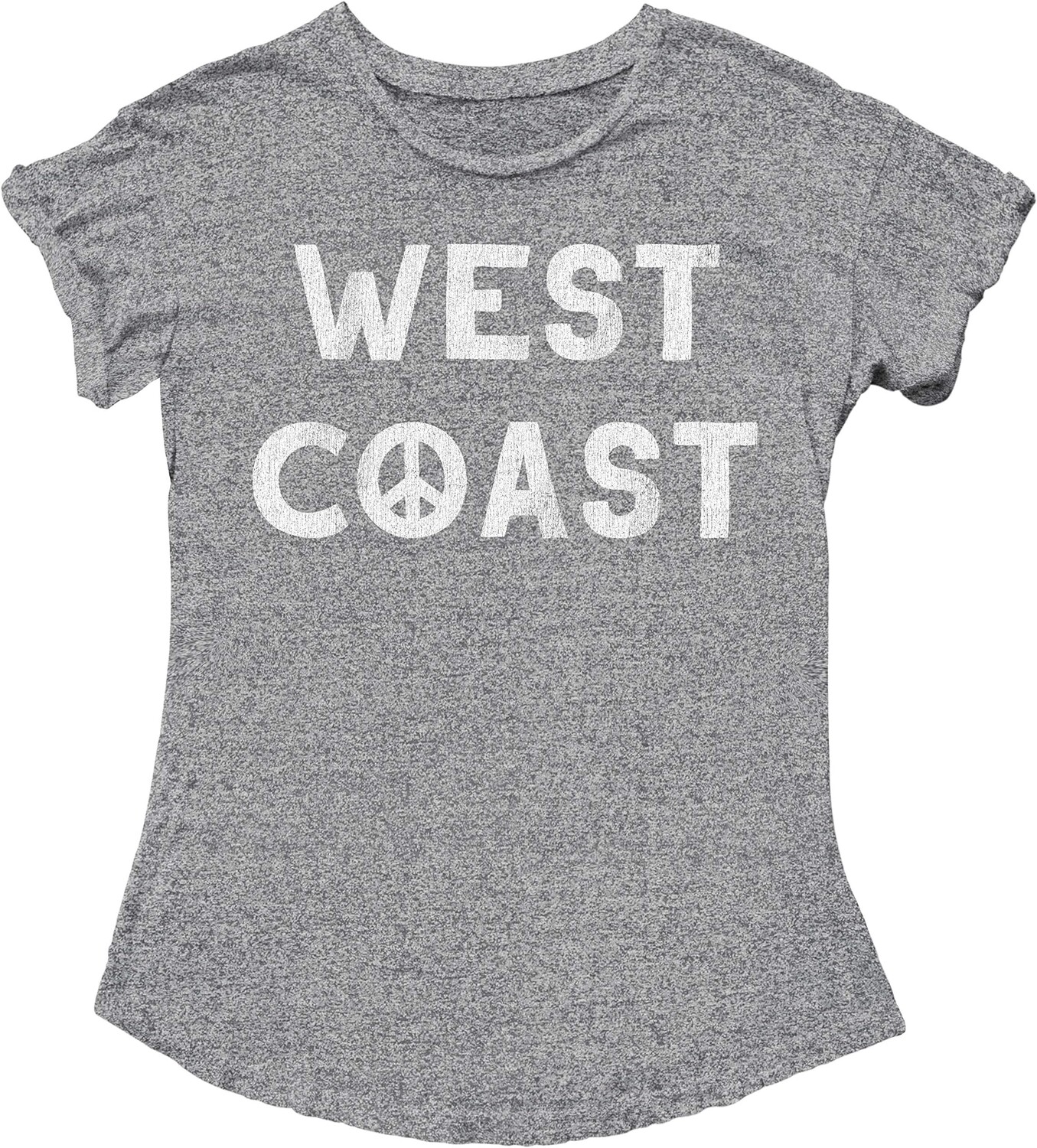 

Футболка The Original Retro Brand Kids West Coast Vintage Slub Tee with Rolled Sleeve, цвет Mock Twist Heather Grey