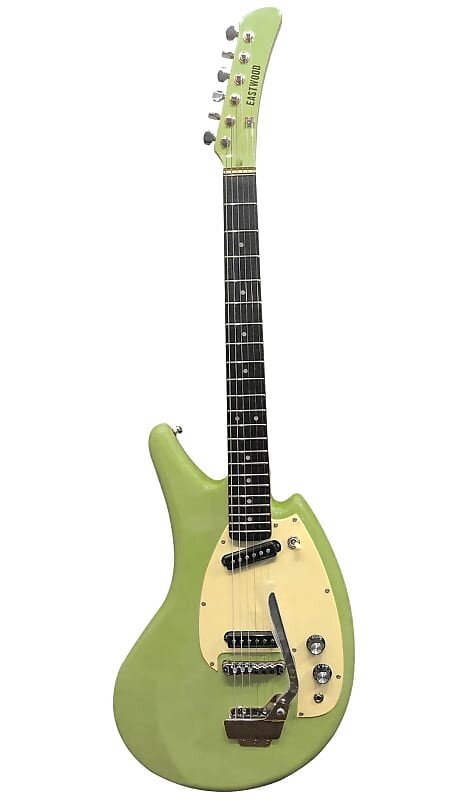 Электрогитара Eastwood SG2C Flying Banana Basswood Body Bolt-on Maple Neck Wood 6-String Electric Guitar w/Gig Bag электрогитара eastwood mrg series sd 40 hound dog basswood body bolt on maple neck 6 string electric guitar