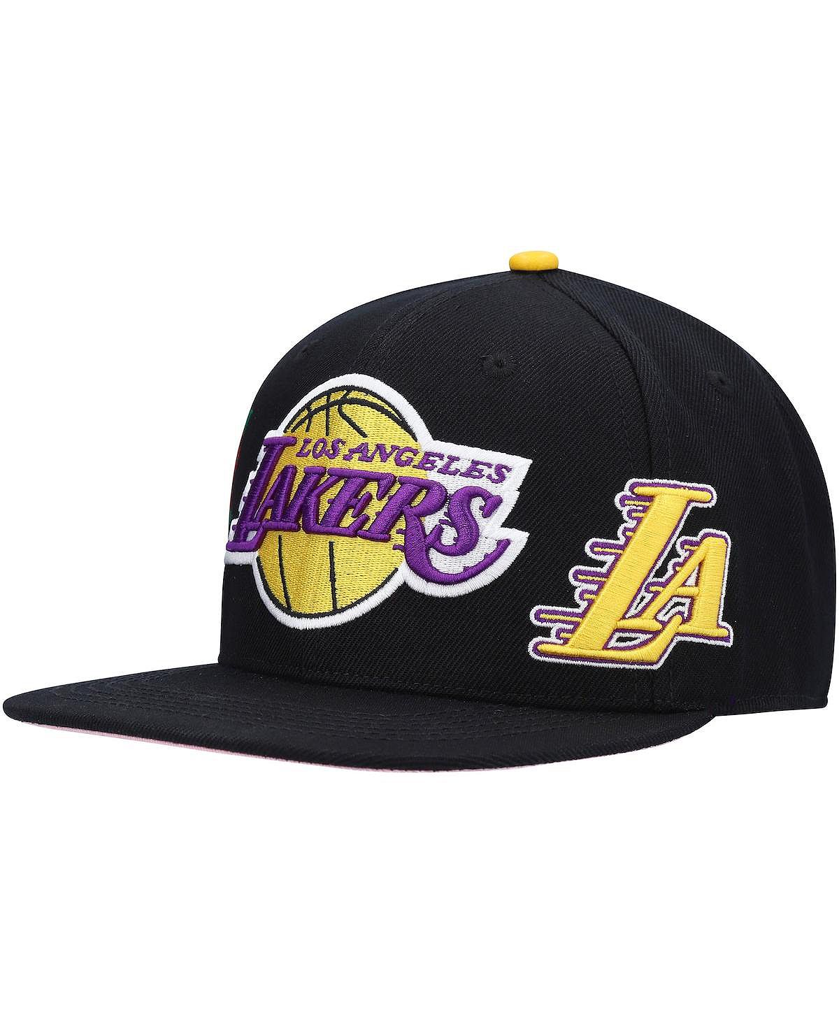 цена Мужская черная бейсболка Los Angeles Lakers Roses Snapback Pro Standard