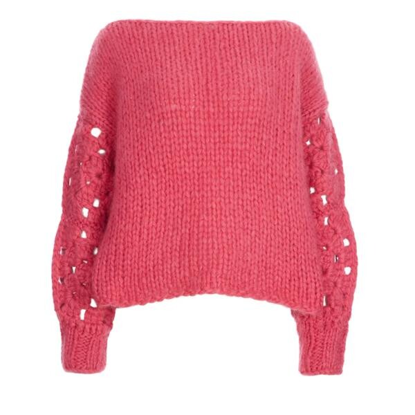 

Свитер crochet sweater raspberry Ella Silla, розовый