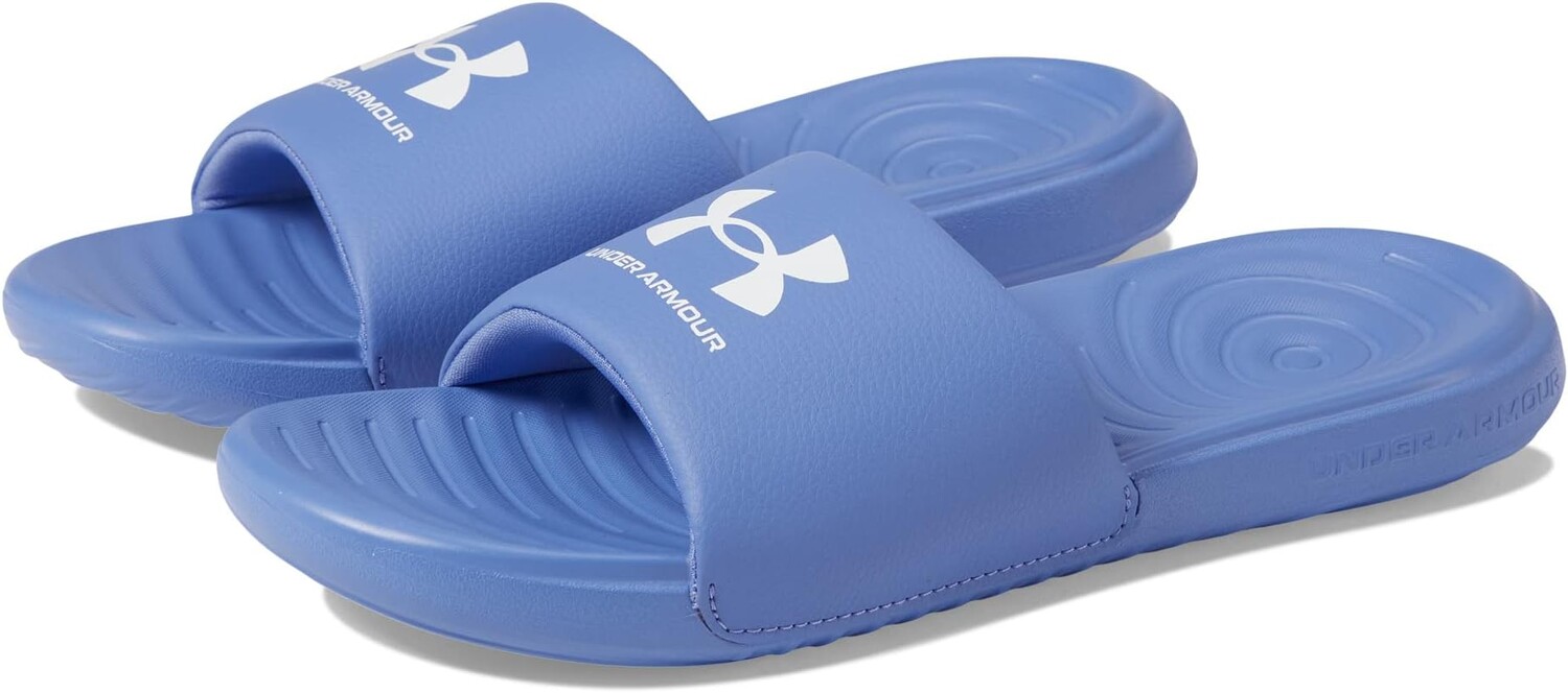 

Шлепанцы Ansa Fix Slides Under Armour, цвет Baja Blue/Baja Blue/White