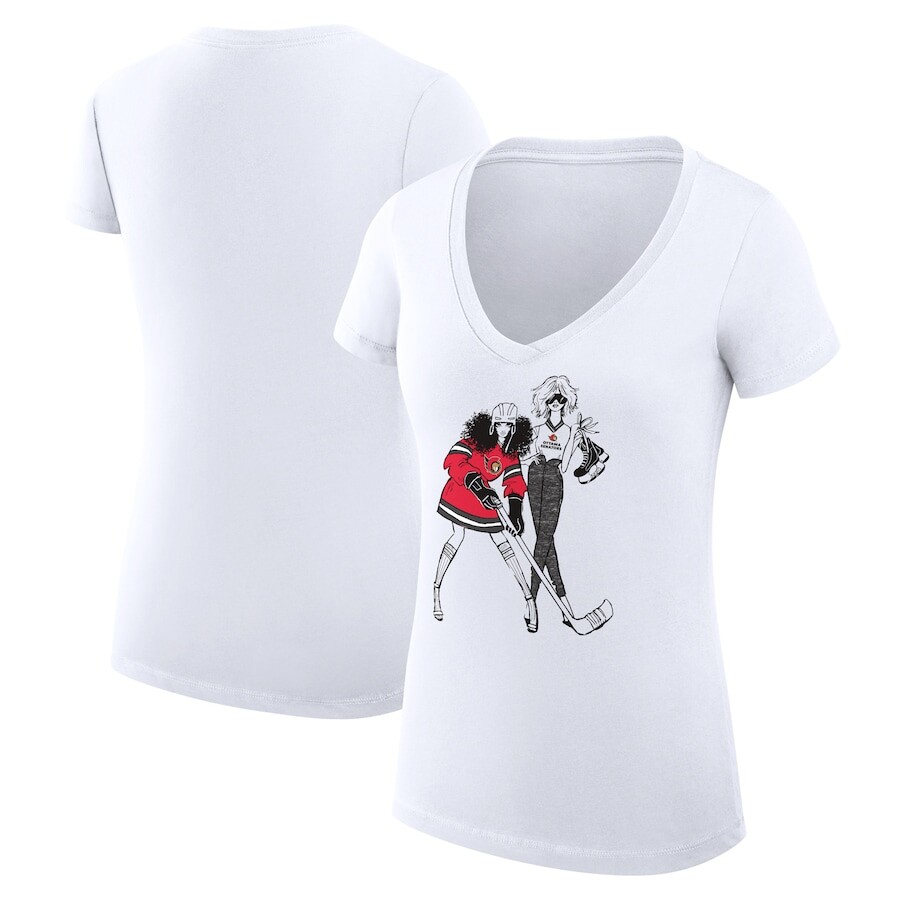 

Футболка с коротким рукавом G-III 4Her by Carl Banks Ottawa Senators, белый