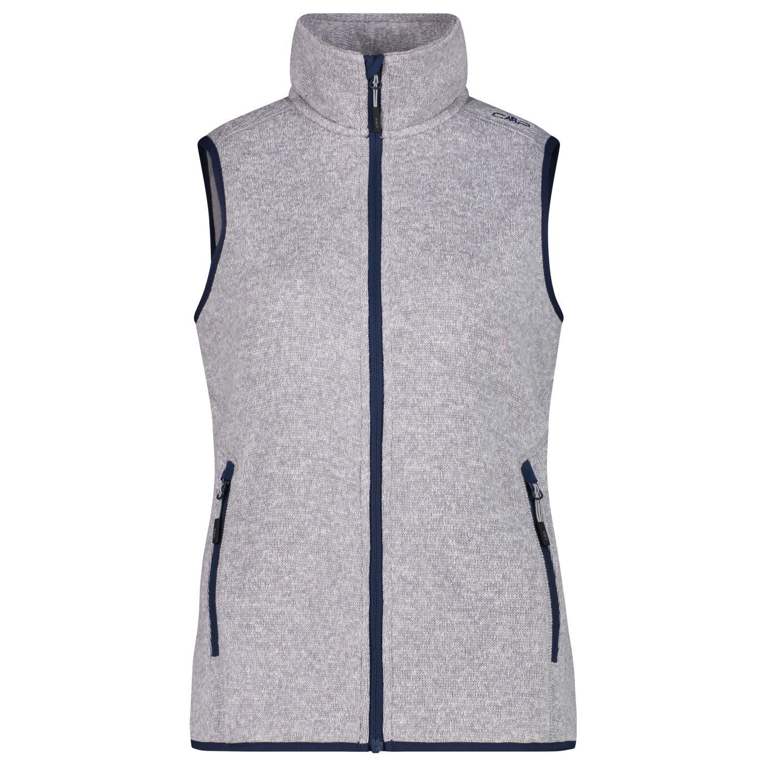 Флисовый жилет Cmp Women's Vest Jacquard Knitted, цвет Argento/Blue жилет zara knitted waistcoat темно фиолетовый