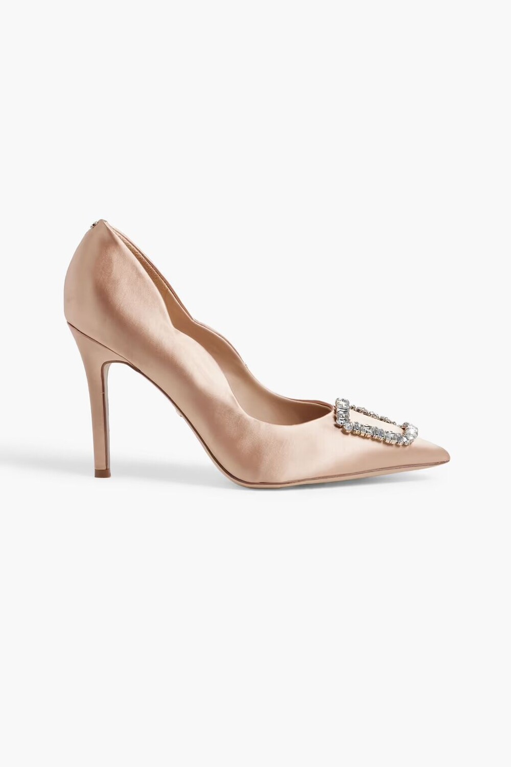 

Атласные туфли Harriet с кристаллами Sam Edelman, песок