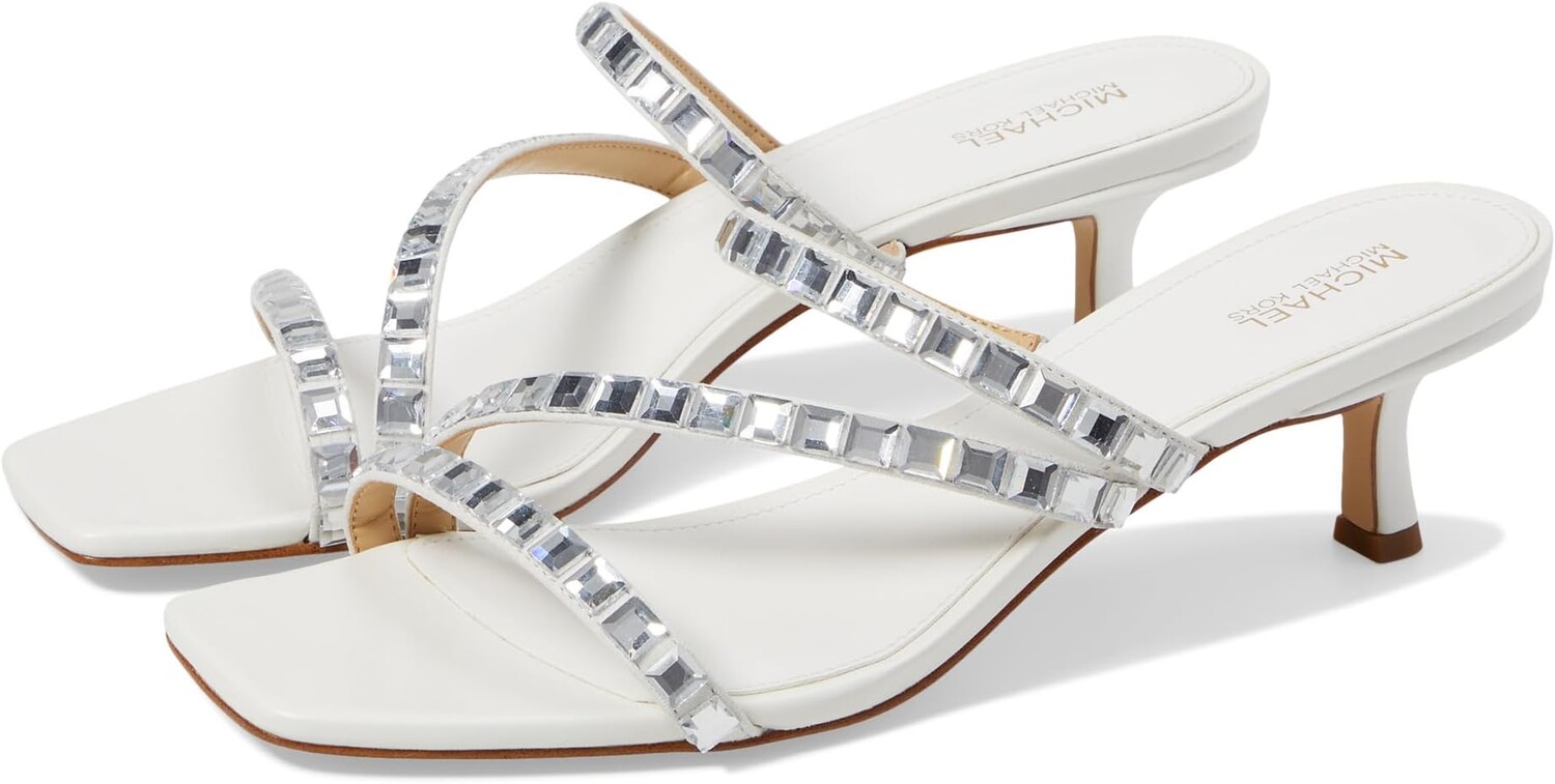 Босоножки Celia Kitten Slide MICHAEL Michael Kors, цвет Optic White кроссовки michael michael kors bodie optic white