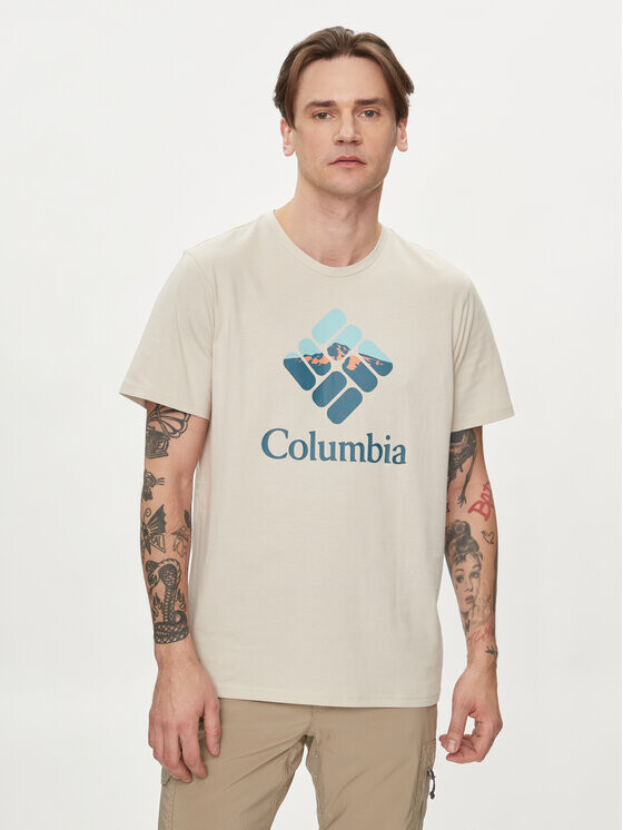 

Футболка стандартного кроя Columbia, коричневый