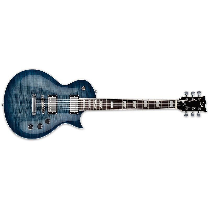 

Электрогитара ESP LTD EC-256FM Electric Guitar Flame Maple Rosewood Board See Thru Cobalt Blue