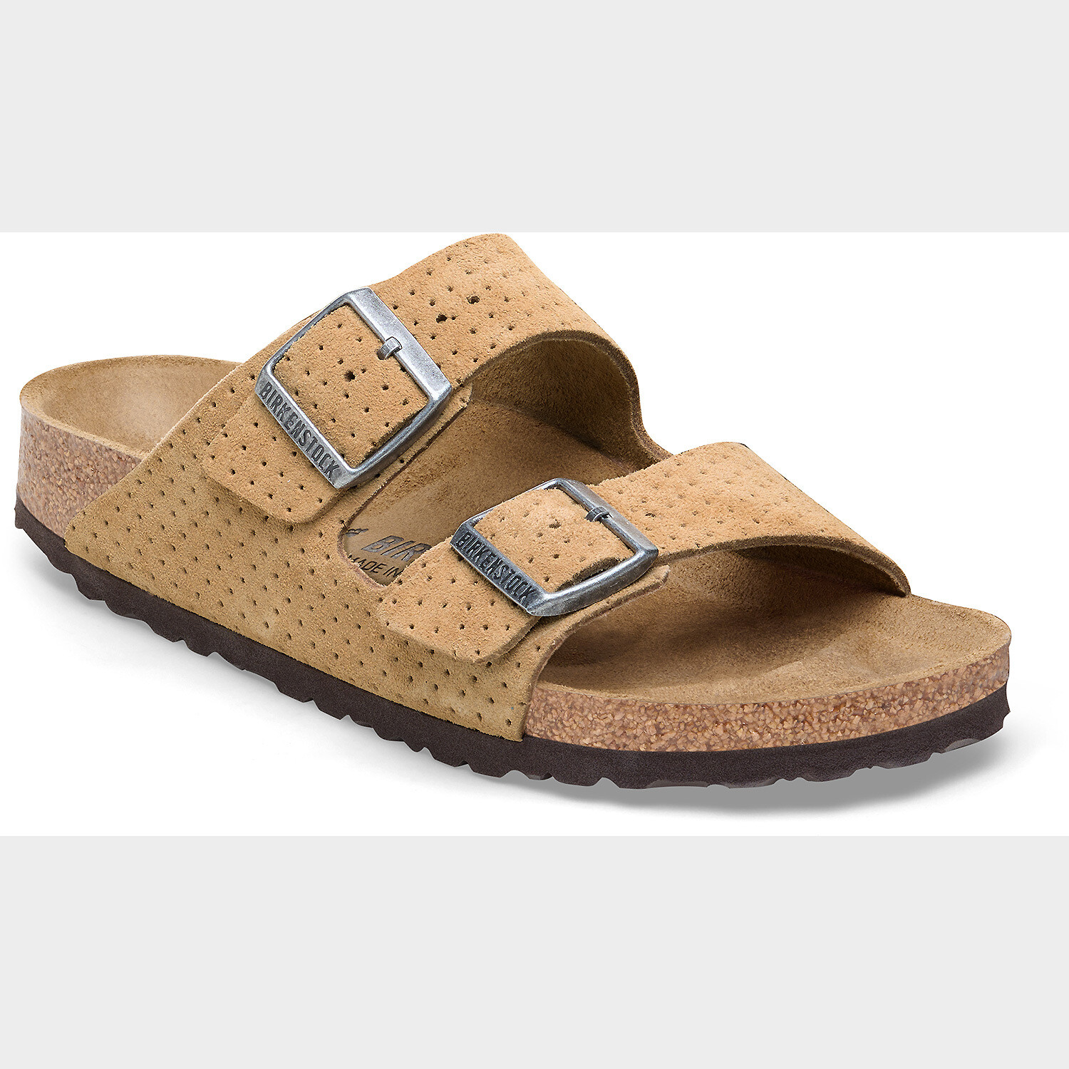 

Сандалии Birkenstock Sandale Arizona Suede Embossed, бежевый