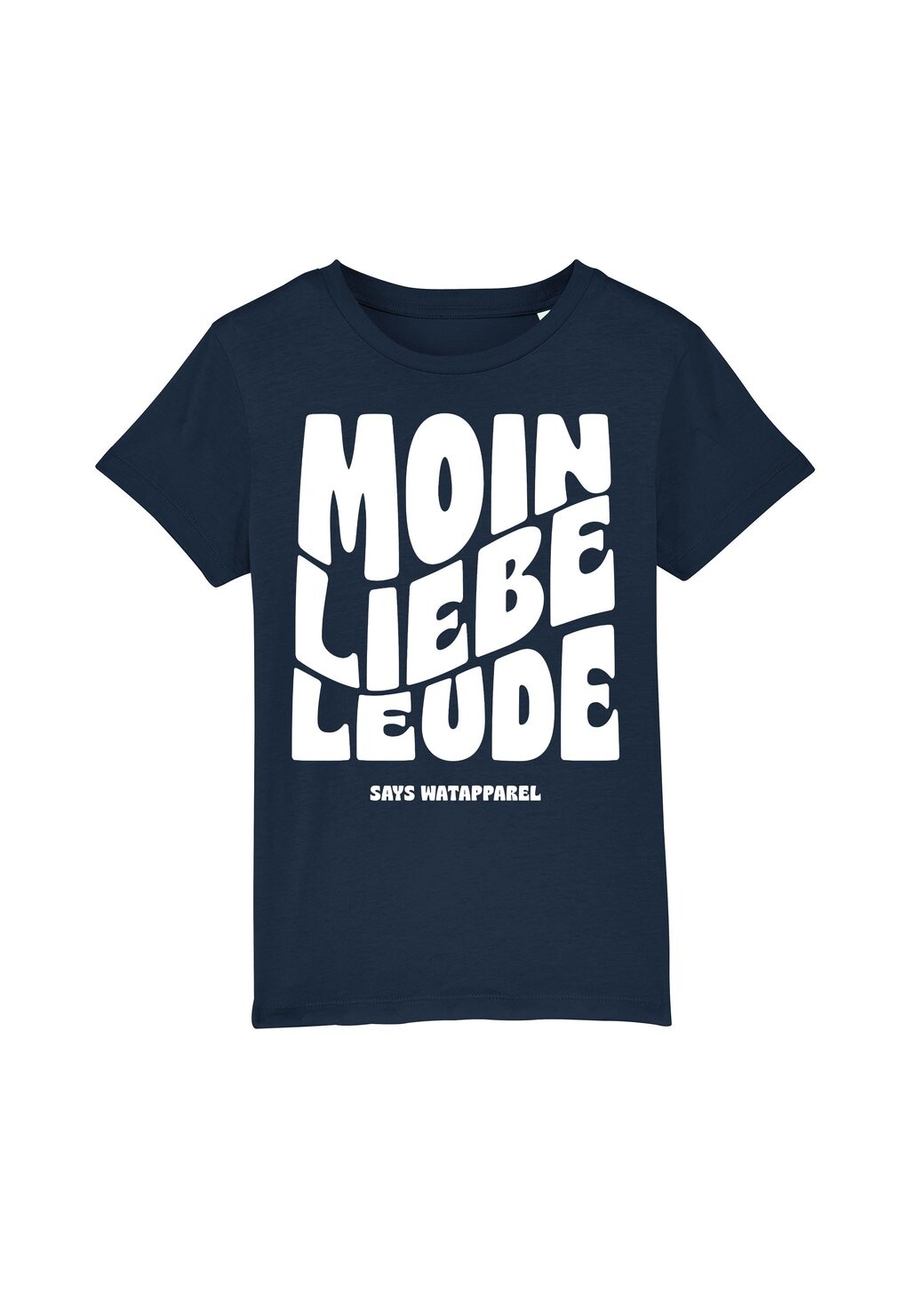 

Футболка с принтом MOIN LIEBE LEUDE Watapparel, цвет french navy