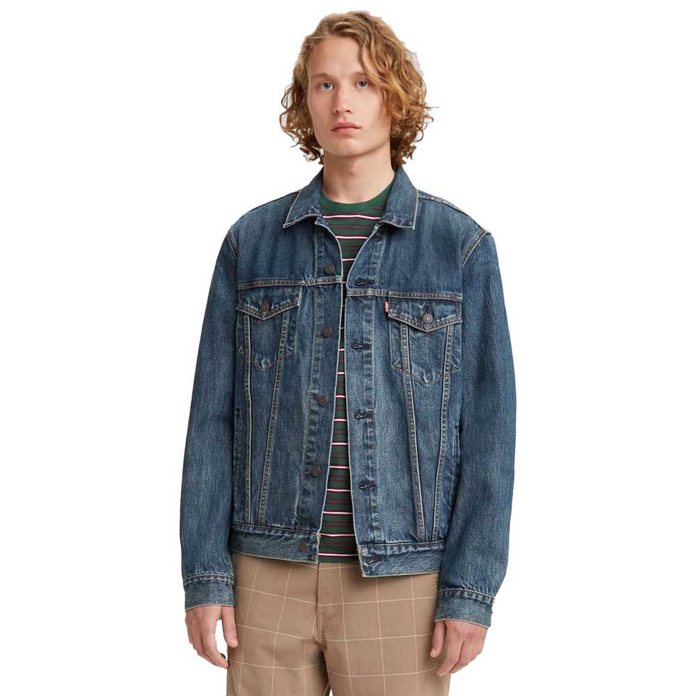 Куртка Levi´s The Trucker, синий куртка levi s padded trucker оливковый