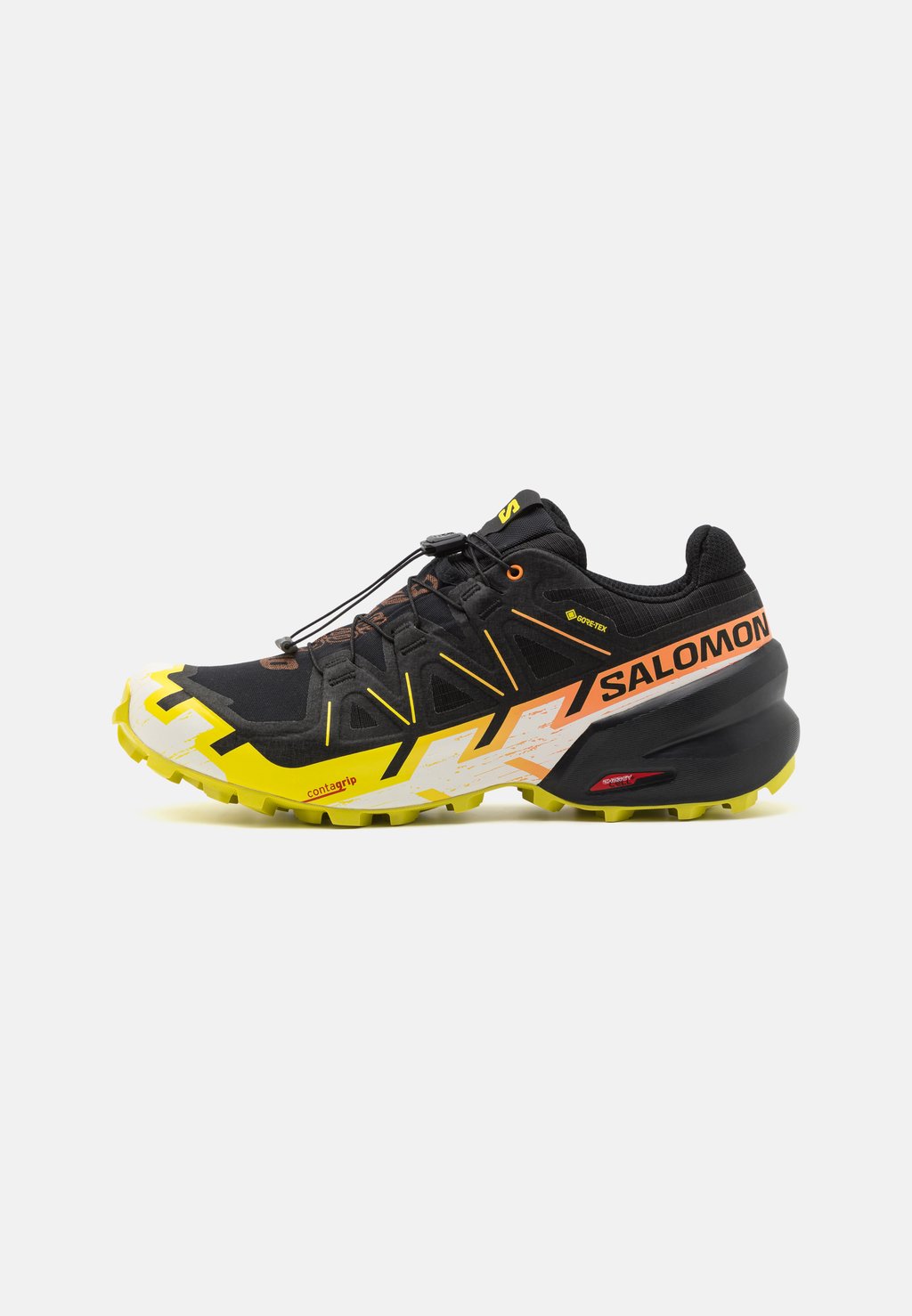 Кроссовки для бега по пересеченной местности Speedcross 6 Gtx Salomon, цвет black/sulphur spring/bird of paradise