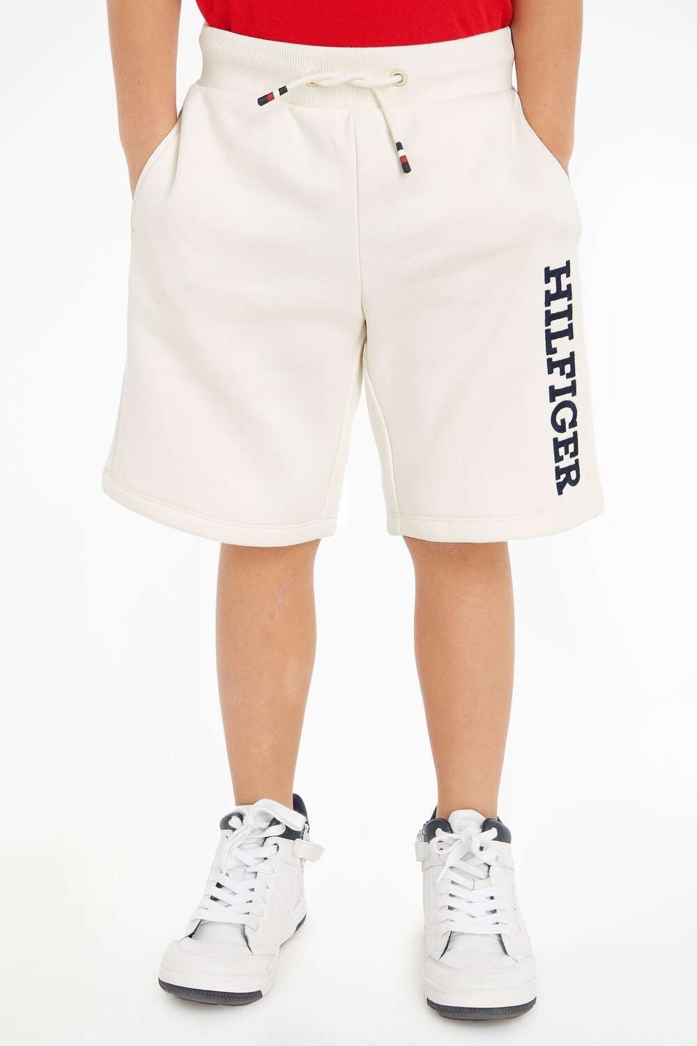 

Белые спортивные шорты для мальчиков с логотипом Tommy Hilfiger, белый