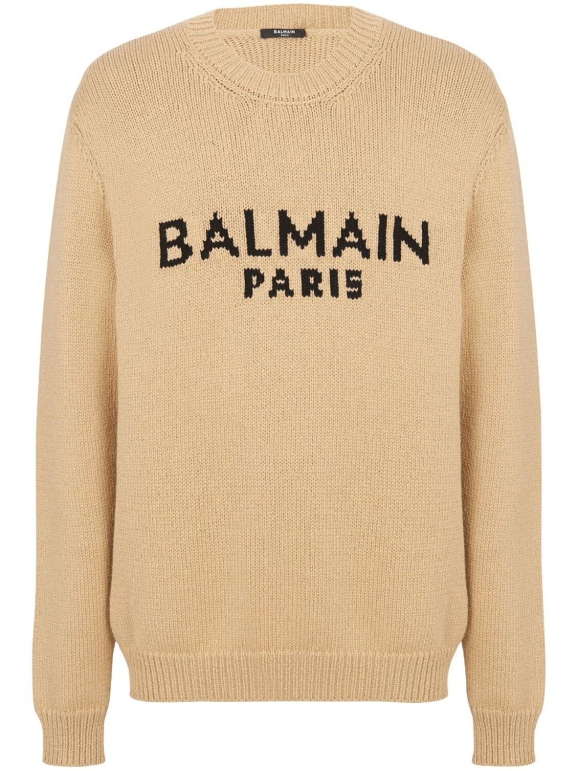 

Balmain джемпер вязки интарсия из шерсти мериноса, нейтральный цвет