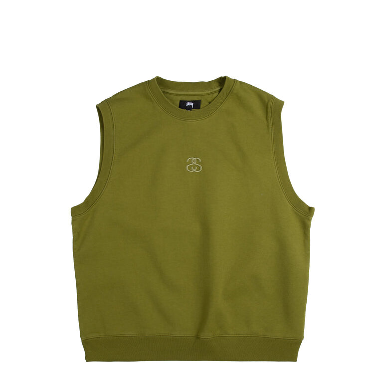

Жилет Link Fleece Vest Stussy, зеленый