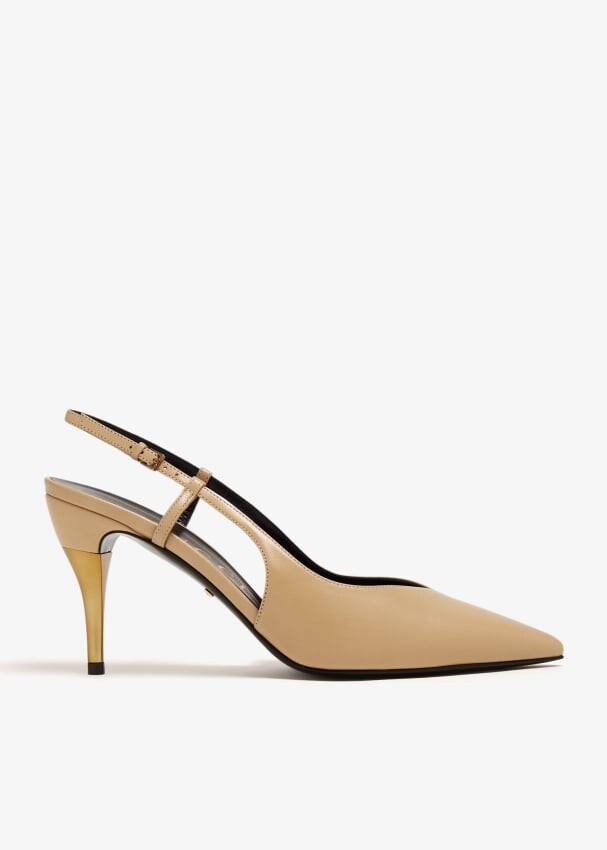 

Туфли Gucci Priscilla Slingback, бежевый