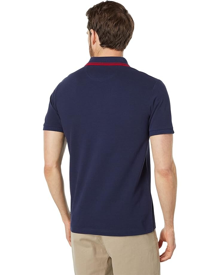 

Поло U.S. POLO ASSN. Short Sleeve Slim Fit Snap Closure Polo, цвет Classic Navy