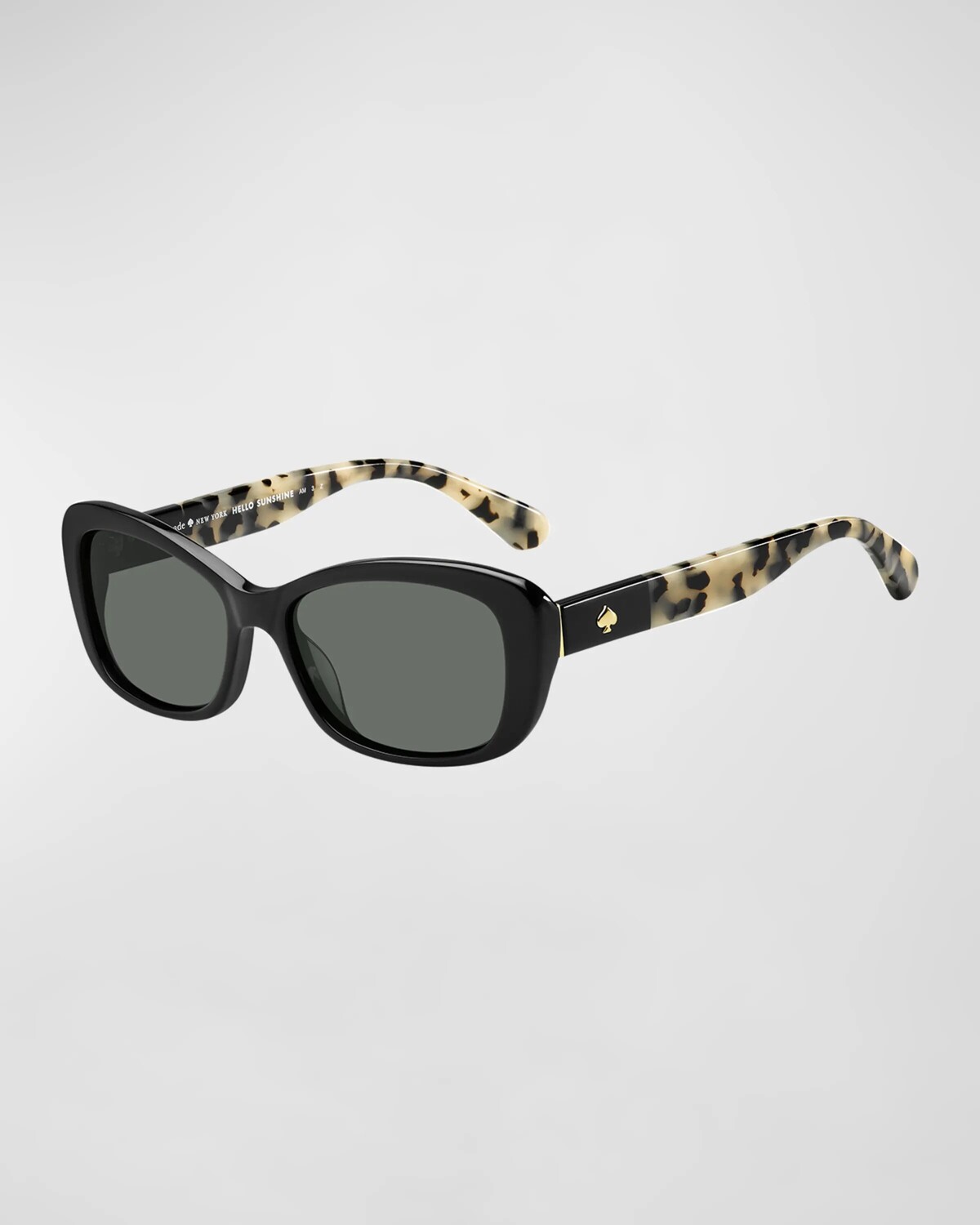 

Двухцветные овальные солнцезащитные очки Claretta Kate Spade New York, черный