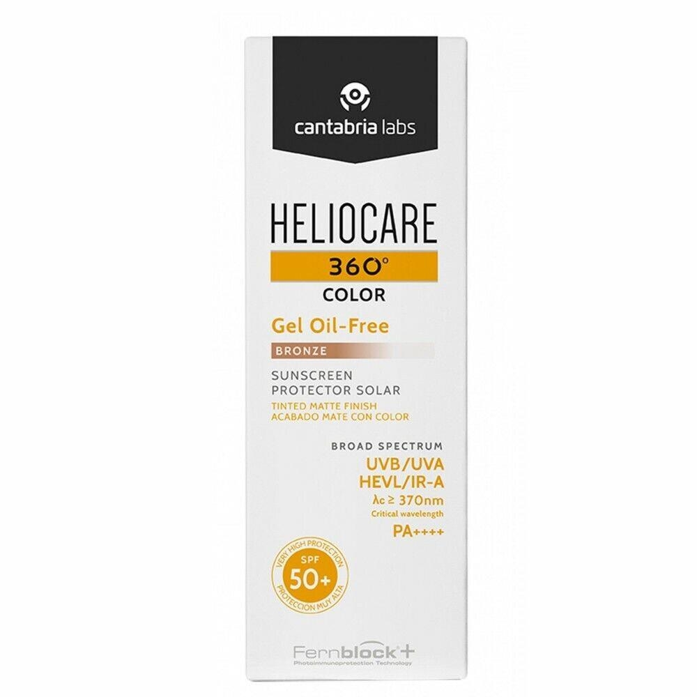 цена Heliocare 360 ​​Gel Oil Free Bronze Spf 50 50 мл