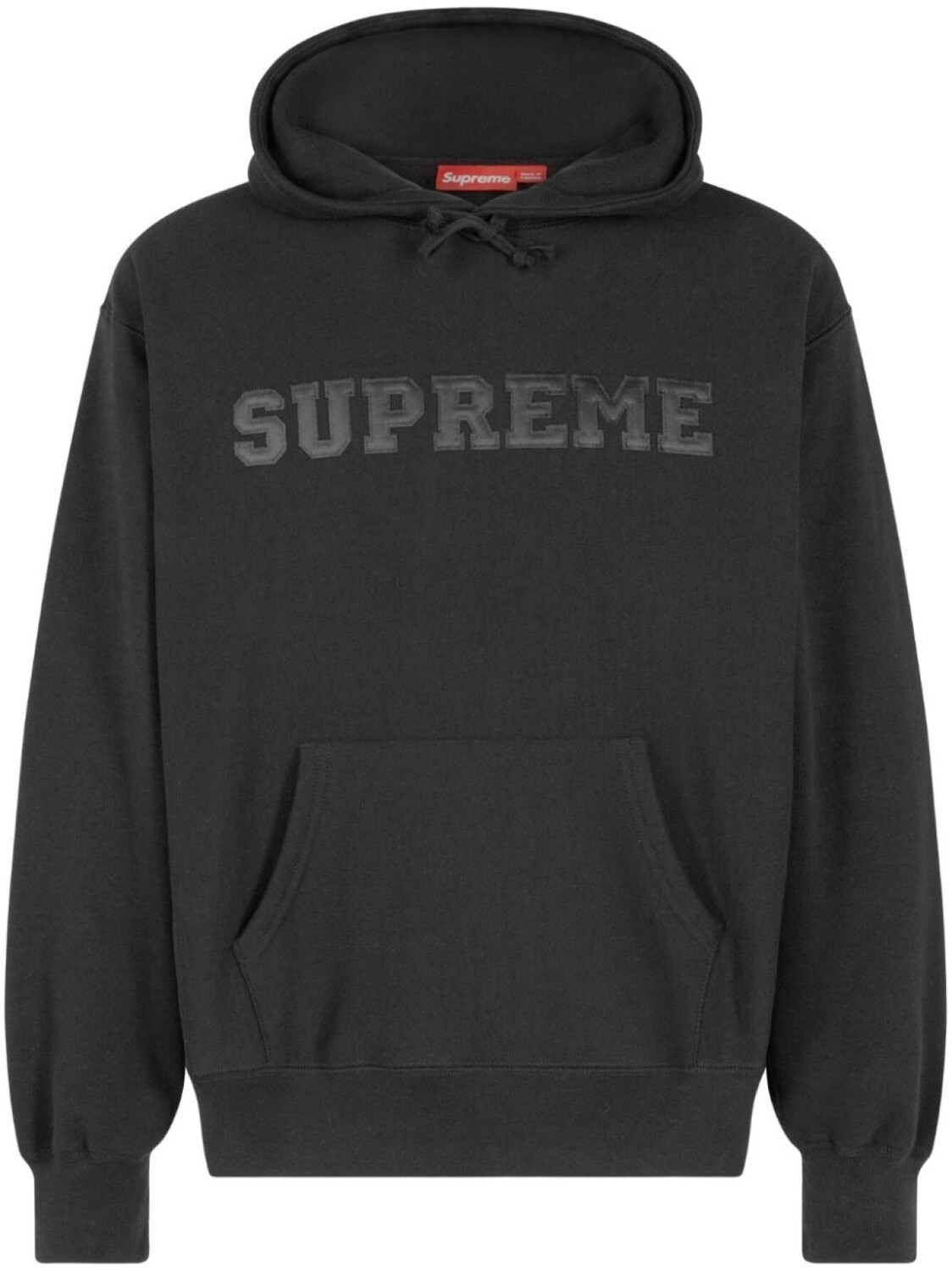 

Supreme толстовка с капюшоном из студенческой джерси, черный