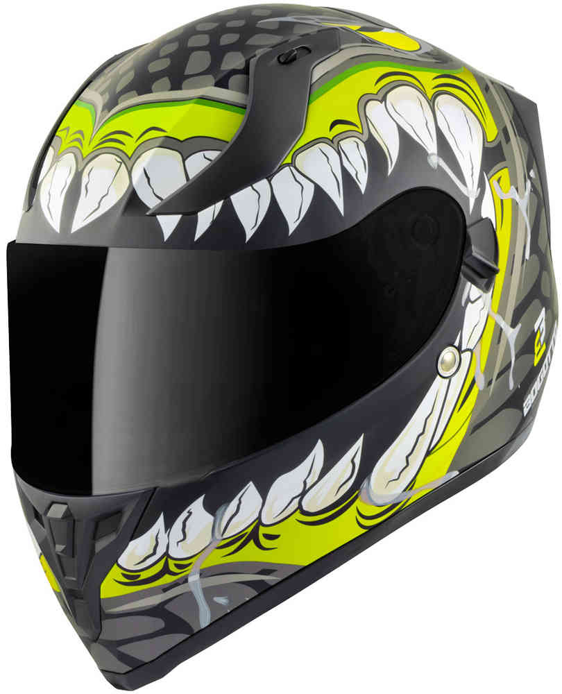 V128 Шлем наги Bogotto, черный матовый/флуоресцентный цена и фото