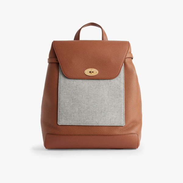 

Рюкзак из кожи Eleventy x Mulberry Chiltern Eleventy, серый