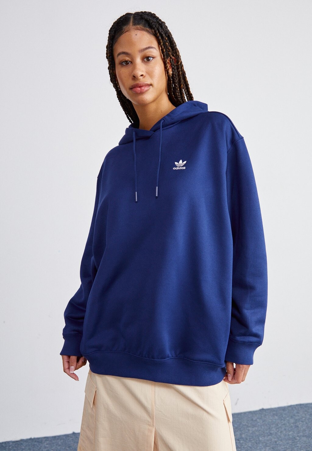 Толстовка TREFOIL HOODIE adidas Originals, цвет dark blue